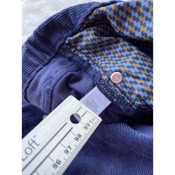 Bonobos Men’s 35x32 Slim Fit Corduroy Pants Blue Modern Preppy Stretch Casual Ex - Picture 6 of 10